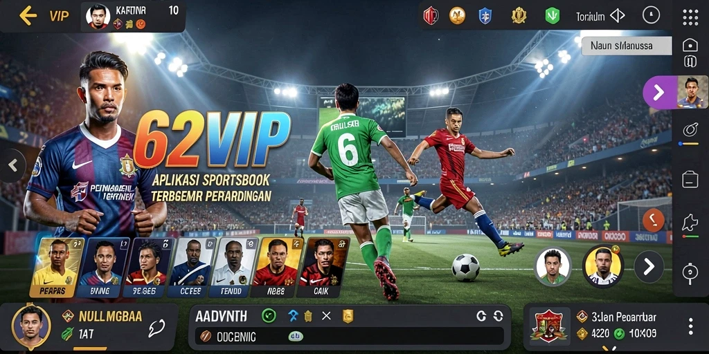 Screenshot gameplay 62VIP yang menunjukkan fitur sportsbook.