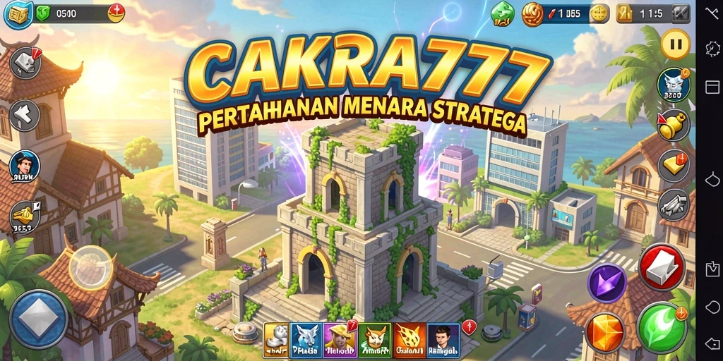 Tampilan gameplay CAKRA777 yang seru dan menegangkan dalam serangan musuh.