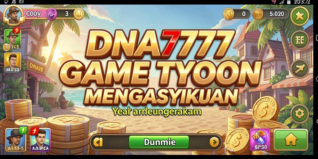 Tampilan gameplay menarik dari DNA777 yang penuh strategi Tycoon.