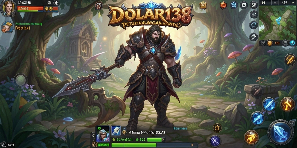 Tangkapan layar DOLAR138 menampilkan aksi seru dalam pertarungan MMORPG.
