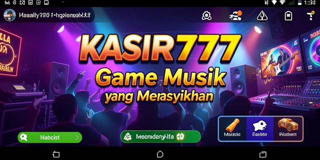 Tampilan gameplay KASIR777 menampilkan tantangan musik seru.