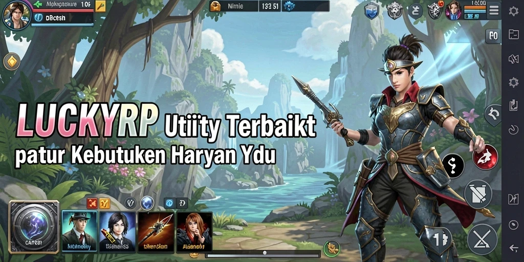 Tampilan utama LUCKYRP dengan fitur-fitur Utility terbaik.