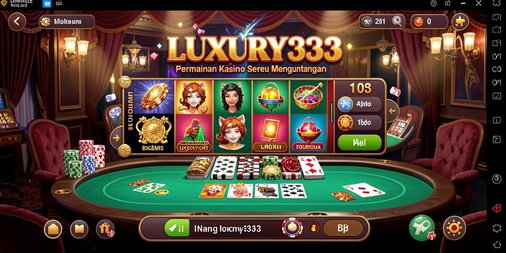 Tampilan menarik dari gameplay LUXURY333 yang penuh aksi Kasino.