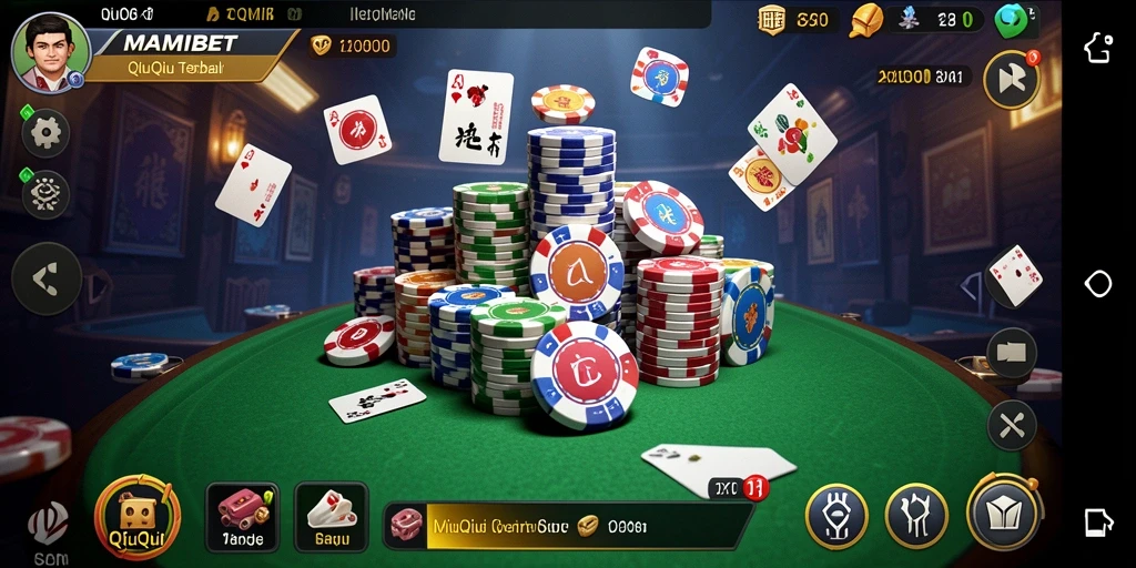 Tampilan gameplay QiuQiu yang seru dan interaktif.