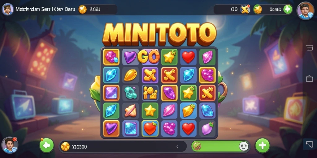 Tampilan gameplay MINITOTO yang penuh warna dan menarik.