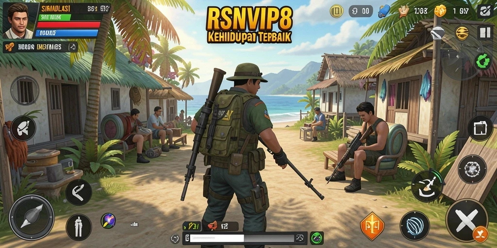 Tampilan gameplay RSNVIP8 yang penuh warna dan interaktif.